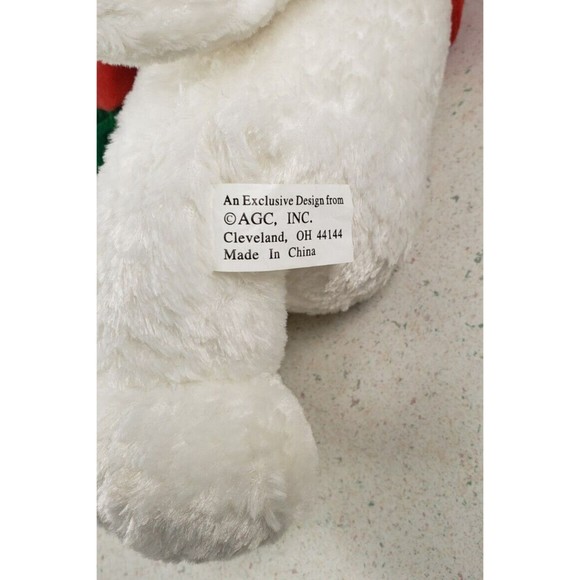 Snowman Plush 14" Green Winter Hat Red Scarf Exclusive Design From AGC Inc - Picture 3 of 12
